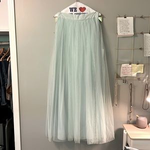 Teal Blue Tulle skirt